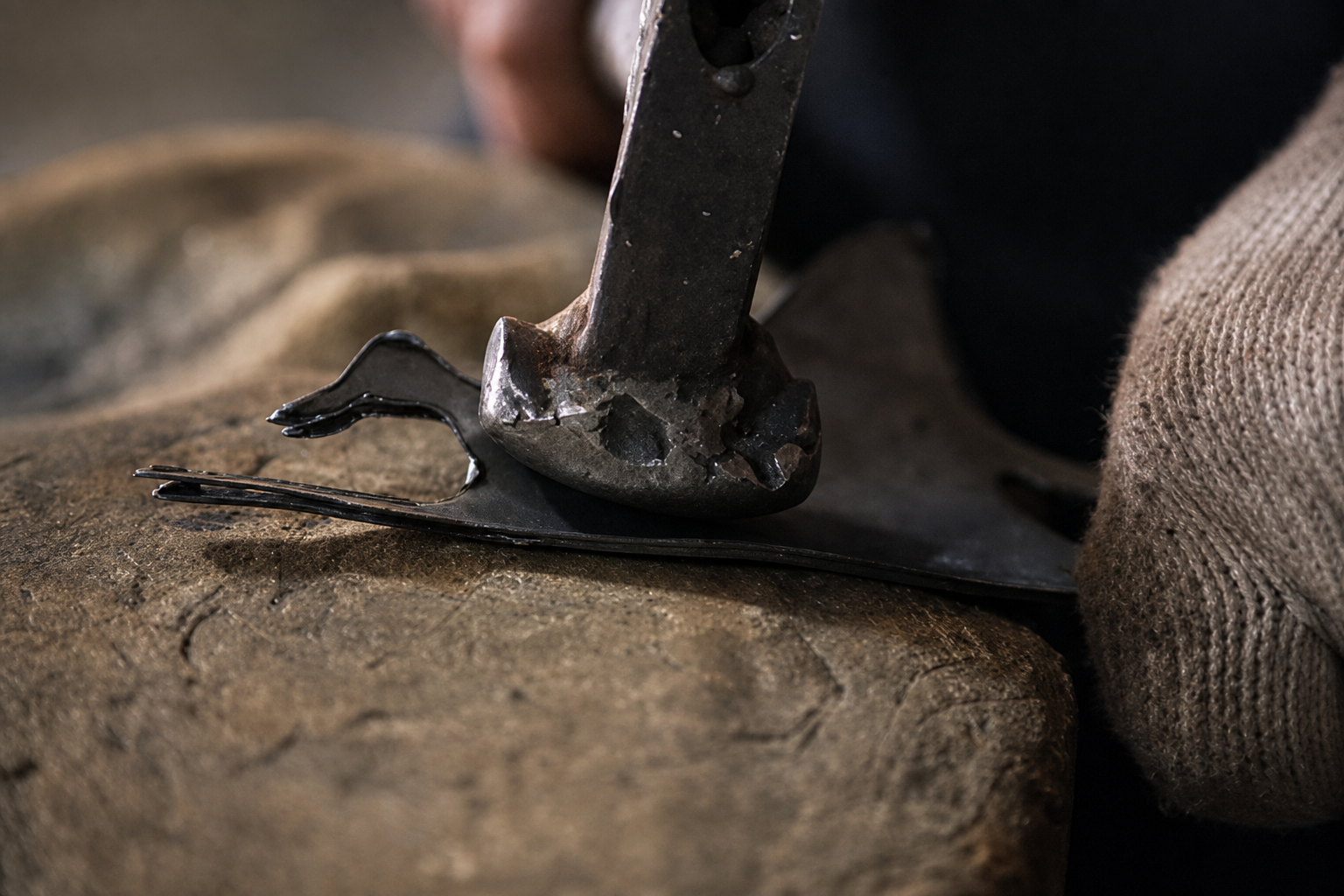Crafting a metal sculpture